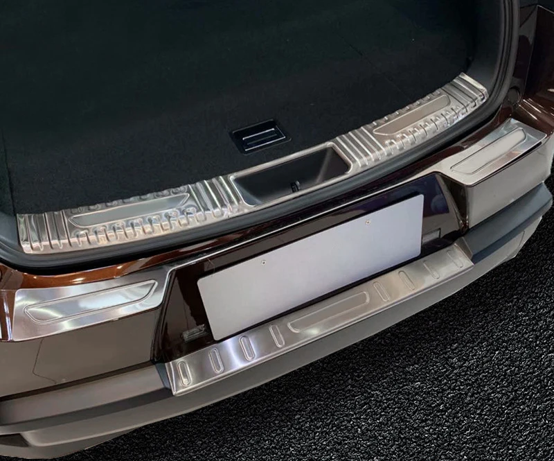 

Car Inner & Outer Trunk Bumper Guard Sill Plate Protector Stainless Steel 3PCS For Lexus UX (ZA10) UX 200, UX 250h 2018-2019