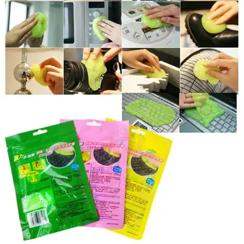 

High-Tech Magic Super Clean Slimy Gel for Phone Laptop Computer Keyboard Cleaning Random Keyboard Cleaner Dust Cleaner Compound