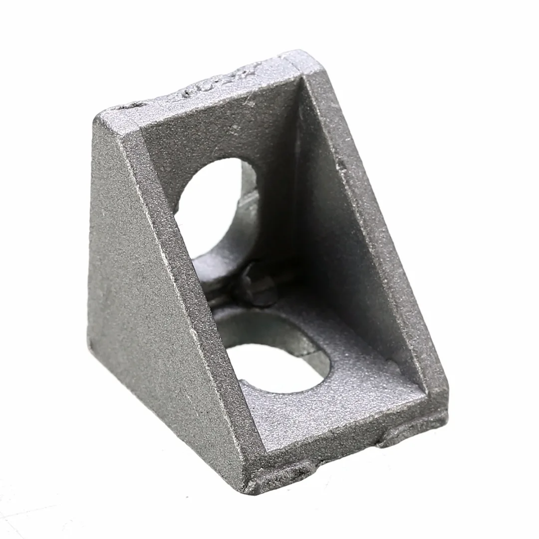 25pcs/Lot 2020 Aluminium Corner Brackets Silver 90 Degree Connecting Fastener for 20mm Series Extrusion 20*20*17mm