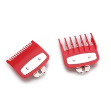KIKI 2 размера направляющих расчесок наборы Красный 1,5+ 4,5 мм Насадка гребень набор с металлическим держателем подходит для многих размеров и бренд клипер