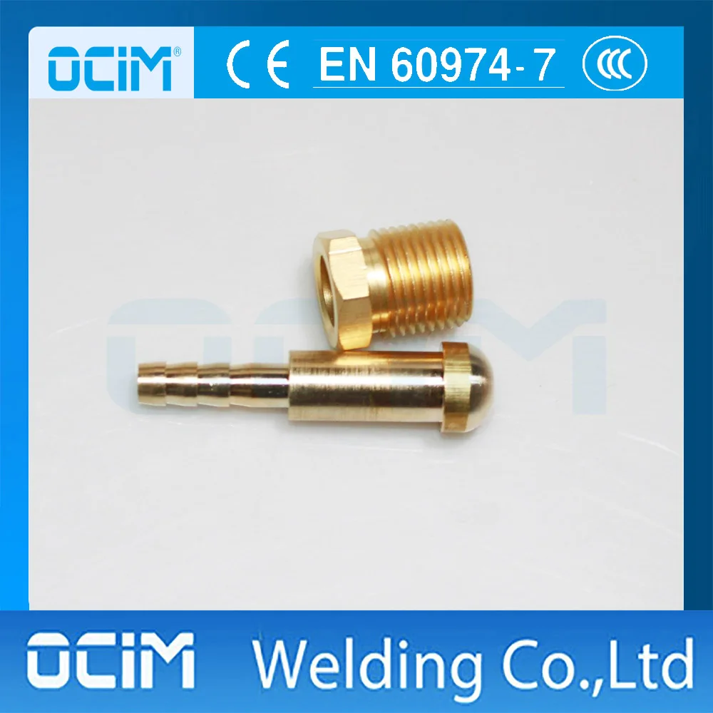 

1 Set MIG TIG 5/8" 18 Welding Hose Adapter Connection and Power Cable Fitting