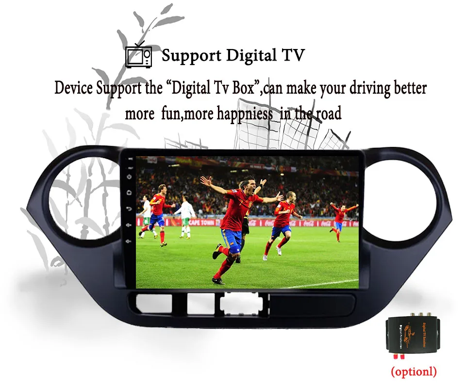 Cheap Car radio Multimedia dvd player 9" android 9.1 For Hyundai i10 2013-18 stereo gps audio head unit tape recorder Stereo 1