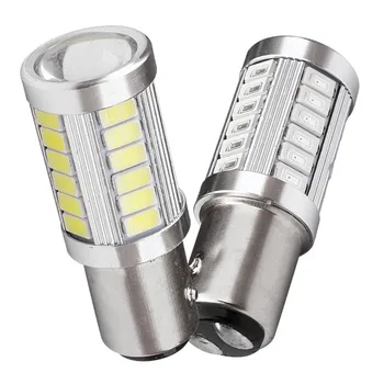 

2Pcs T10 RETFGTU BAY15D 1157 Super Bright 33 SMD T10 LED Brake Light Signal Light Car Accessories