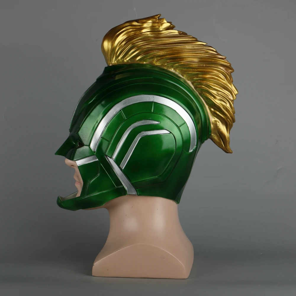 High Quality PVC Helmet Captain Marvel Carol Danvers Superohero Mask Women Cosplay Helmet Costume Halloween Party Prop (5)