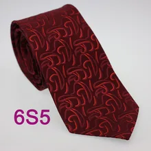 Coachella Мужские галстуки чистый Шелковый галстук бордовый с красным плетеным галстуком Пейсли галстук в деловом стиле для свадебных рубашек