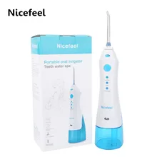 Nicefeel fc158 Профессиональный Портативный Ирригатор для полости рта стоматологических струи воды Перезаряжаемые Портативный Беспроводная высокой Ёмкость резервуар для воды