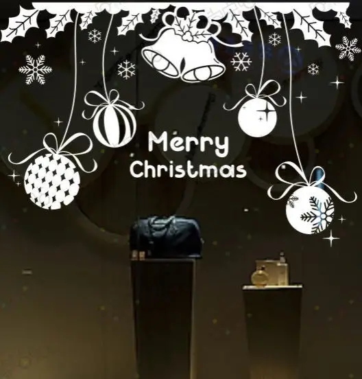 Christmas Vinyl Wall Decal Merry Christmas Mural Art Wall Sticker