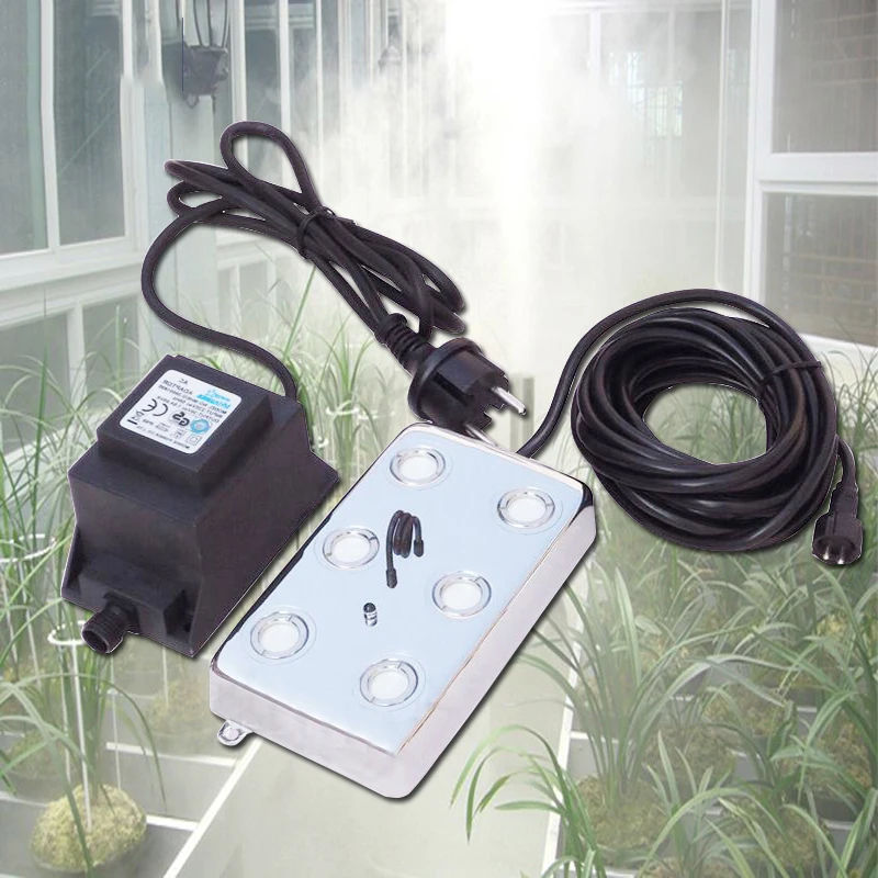 

6 Head Ultrasonic Greenhouse cultivation Mist Maker Fogger Nebulizer Air Humidifier Ultrasonic Vaporizer Greenhouse Diffuser