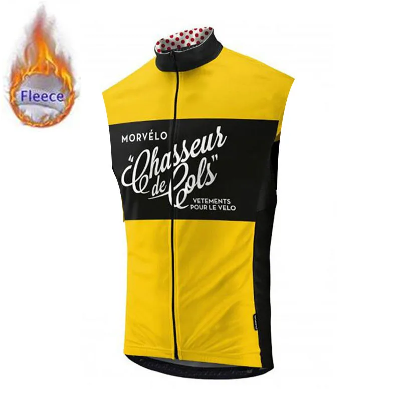 

MORVELO New Winter Thermal Fleece pro team Sleeveless Cycling Jersey Maillot Ropa Ciclismo Bicycle Sportswear triathlon clothes