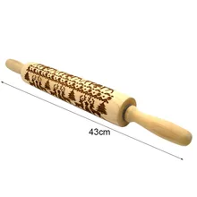 

Rolling Pin Engraved Carved Dough Roller+ Bakeware Liner Pad Mat for Baking Dough Pizza Pastries Hot Sale