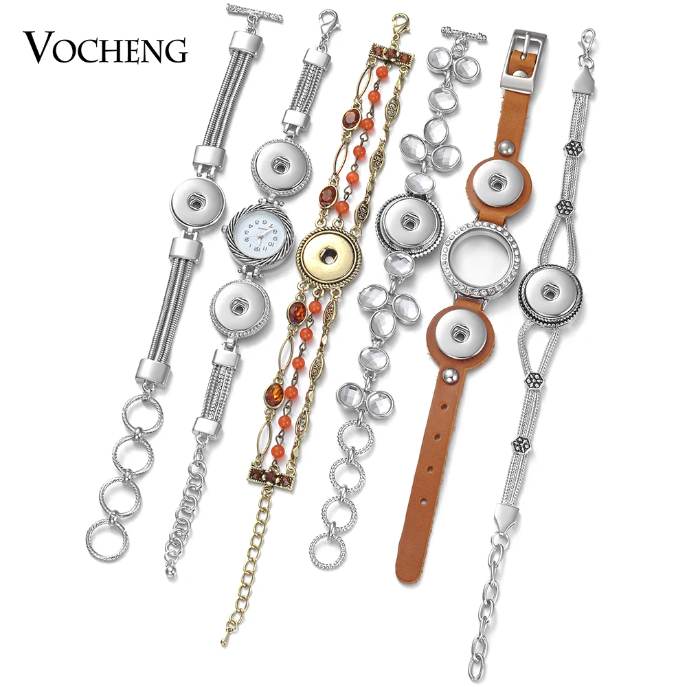 

Vocheng Ginger Snap Jewelry Snap Charms Bracelet for 18mm Snap Button Jewelry 19 Styles NN-636
