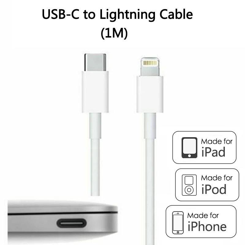 

USB-C TYPE C 3.1 Male To for Lightning 8 PIN Data Charge Cable Data Transmission Fast Charging for IPhone IPad IPod MacBook IMac