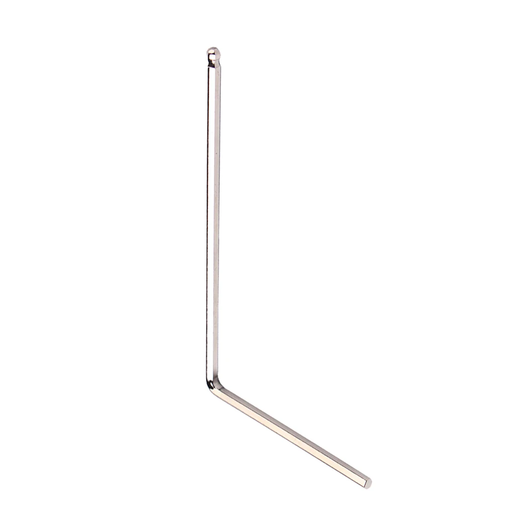 Tooyful Practical Stainless Steel Hexagonal Ball End Guitar Bass Neck Truss Rod Wrench Spanner