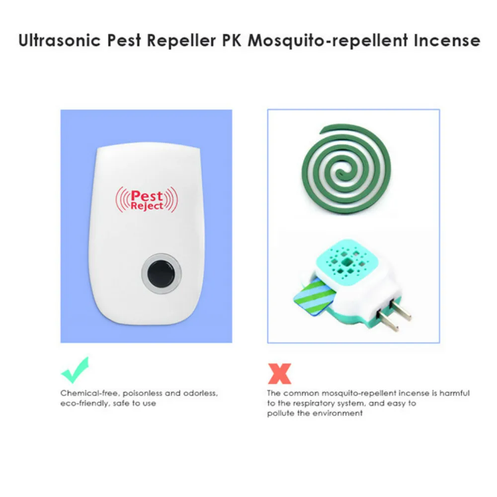 Ultra repelente de Pragas Assassino do Mosquito Venda Quente Multi purpose Rejeitar Eletrônico Rato Rato Repelente Anti Roedor Bug Rejeitar Ect 4 Lâmpadas p/ matar mosquito