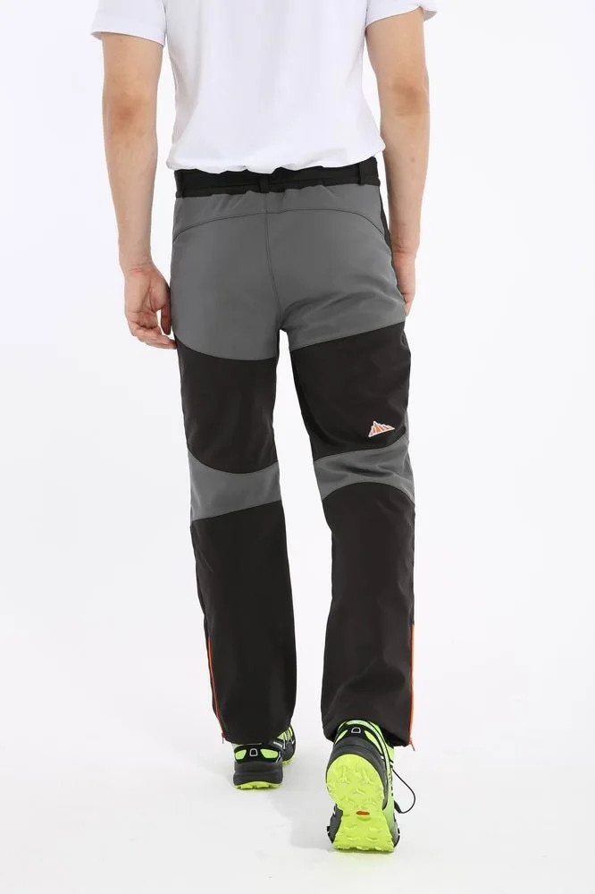 Pantalones de senderismo al aire libre de alta calidad a prueba de viento térmico Softshell pantalones hombres impermeables Trekking escalada Camping Pantalones