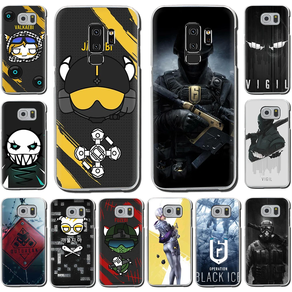 

Rainbow Six Siege Hard Phone Cover Case for Samsung Galaxy S10 S10E S8 Plus S6 S7 Edge S9 Plus M10 20 30 40
