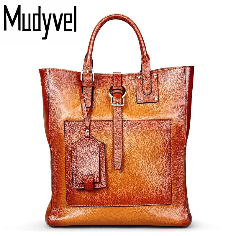

New luxury women handbag Soft Cow Leather Shoulder handbags high-capacity Genuine Leather comfortable feel woman tote bag