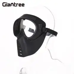 Giantree защитный Airsoft Пейнтбол тактический полный уход за кожей лица Детская безопасность гвардии маска шлем черная голова