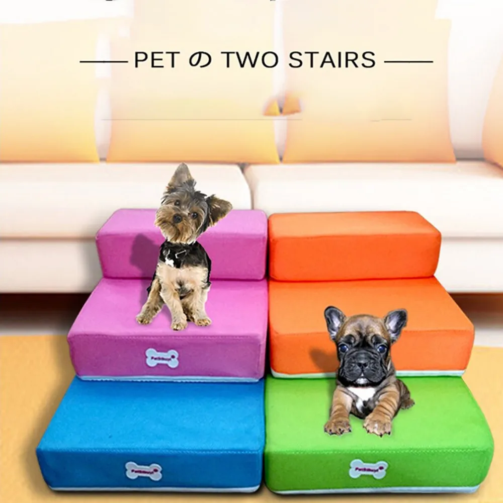 

Breathable Mesh Foldable Pet Stairs Detachable Pet Bed Stairs Dog Ramp 2 Steps Ladder Dog Bed Mascotas Cama para Cachorro