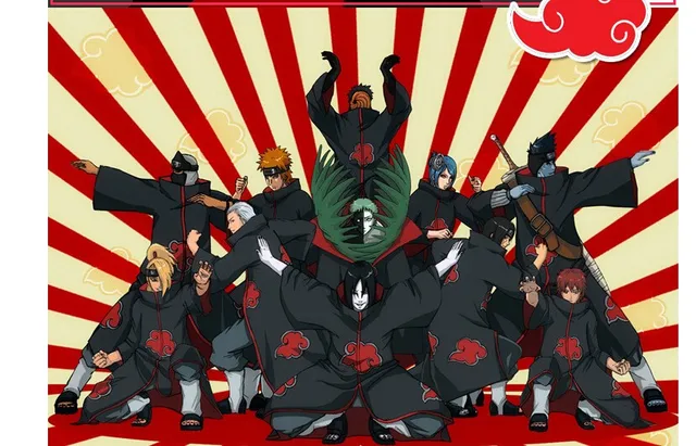 Hot Sale Anime Naruto Akatsuki /Uchiha Itachi Cosplay Halloween Christmas Party Costume Cloak Cape -