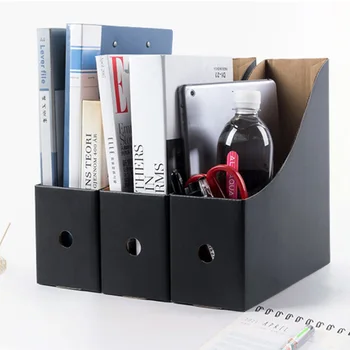 

5PCS/Set School Pencil Rack Office Paperwork Desk Organiser Magazine Simple File Holder Foldable Storage Box Paper
