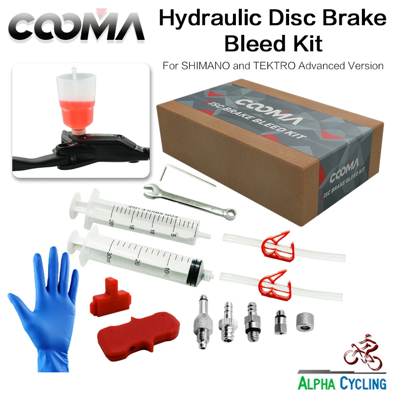 COOMA's Hydraulic Brake BLEED KIT for SHIMANO, Tektro and Magura Brake
