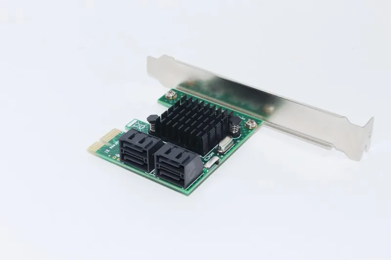 Карта расширения SATA PCI Express 1 4 порта 3 0 6 Гбит/с адаптер ASMedia1061 + 1093 чипсет для ПК