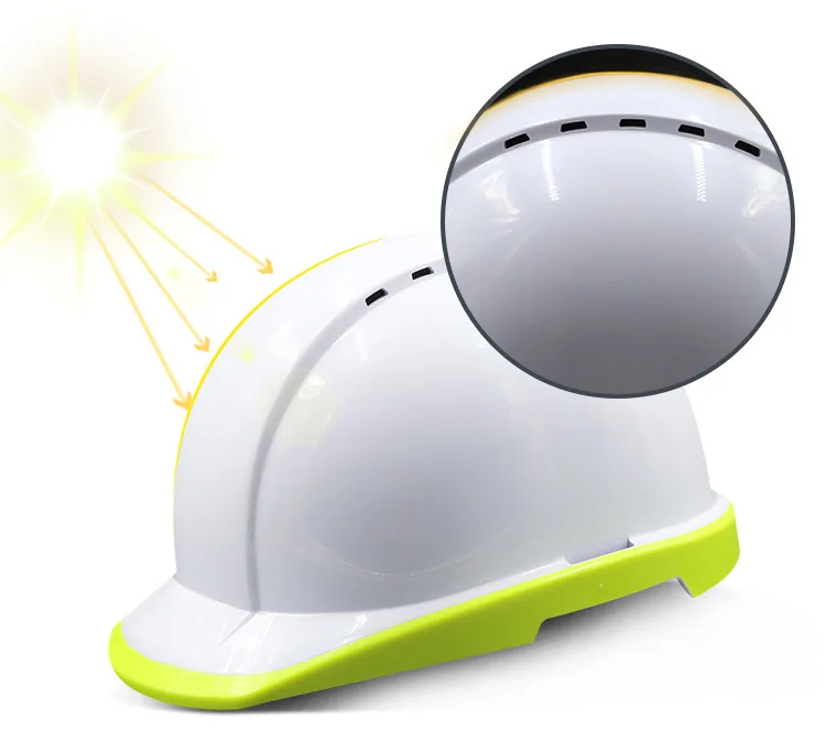 Safety Helmet Fluorescent Hard Hat Construction Protective Helmets Work Cap Breathable Labor Engineering Power Rescue Helmet (5)