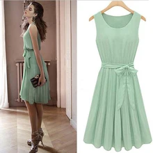 Elegante Mint Grün Short Prom Dresses 2016 Einfache Schärpen Bogen Short Prom Party Kleider Günstige Chiffon Knielangen Homecoming Kleider