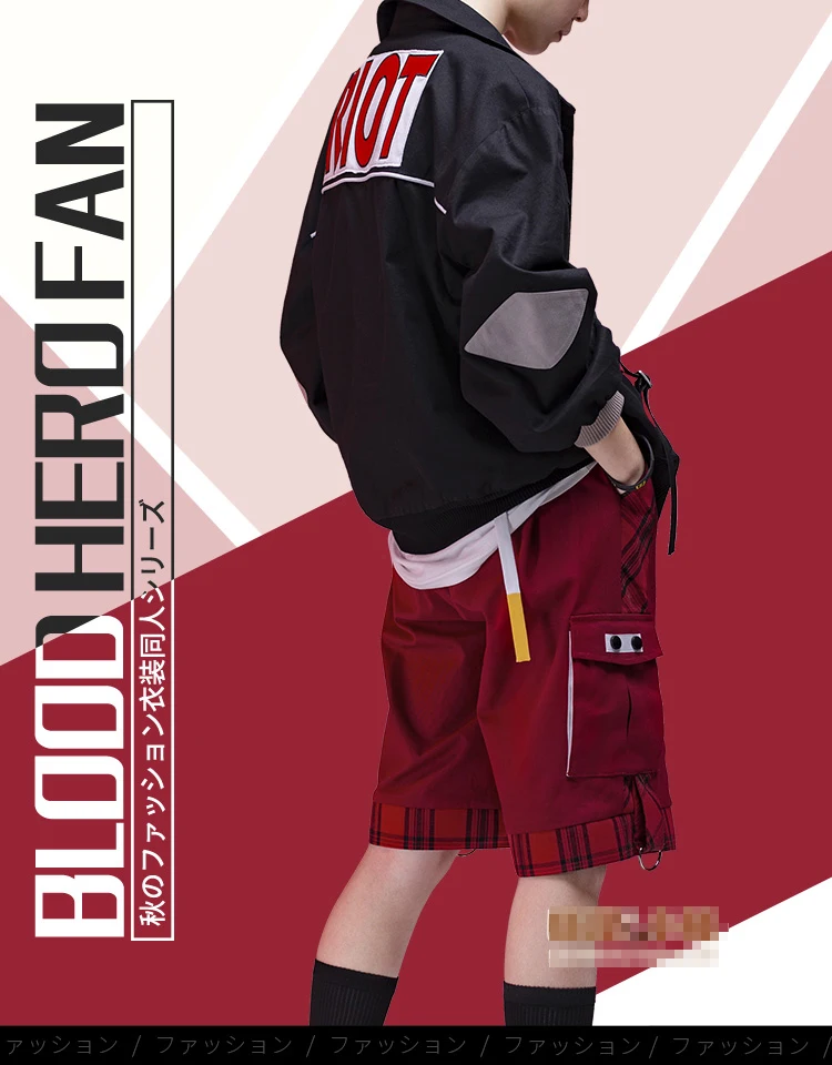 Аниме Boku no Hero Academia мой герой Kirishima Eijirou косплэй костюм модный стоимость + брюки для