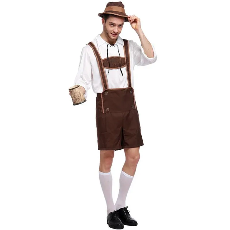 

Adult Male Traditional Oktoberfest Costume Lederhosen Bavarian Octoberfest German Beer Men's Costume