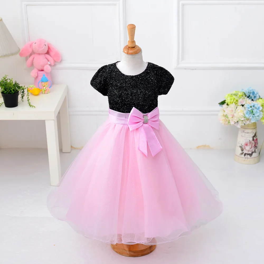 

2019 Flower Girl Wedding Dress Tulle Princess Dress Children Floor Length Performance Ball Gown Christmas Birthday Party Dresses