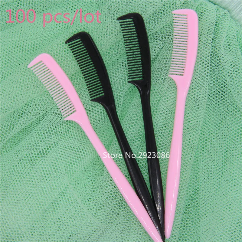 

100 pcs high quality small eyebrow comb mini cosmetic comb for false eyelashes eyebrow brush