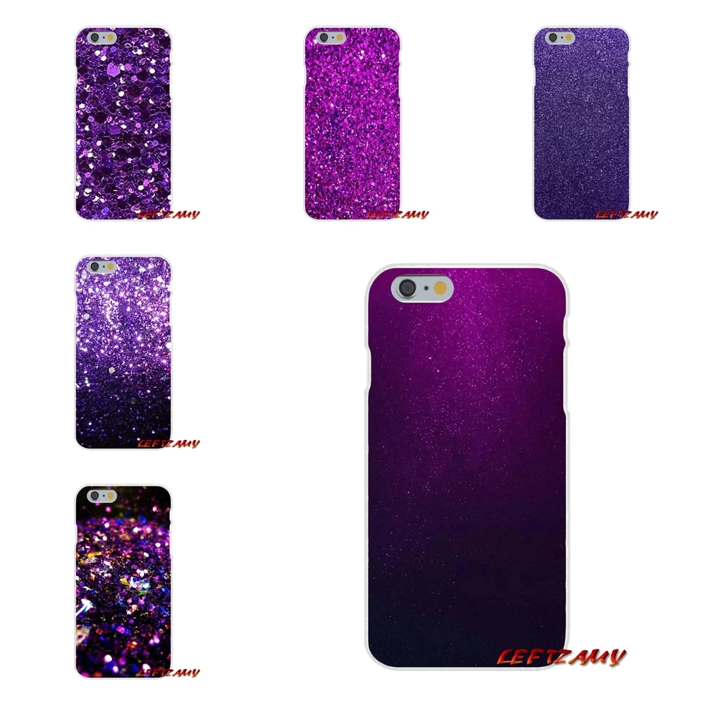 

For Huawei P Smart y6 7 9 prime Mate P10 P20 Lite Pro Plus 2018 2019 Accessories Phone Cases Covers Purple sparkle Glitter