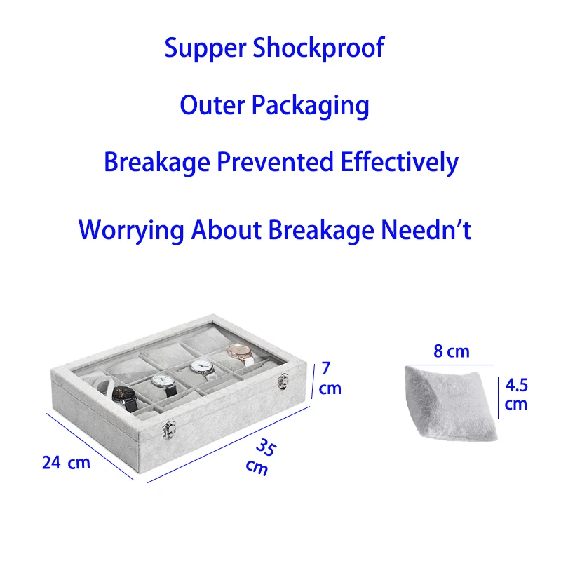 12 Сетки Коробка для часов ручной работы часы коробка времени чехол для часов Холдинг