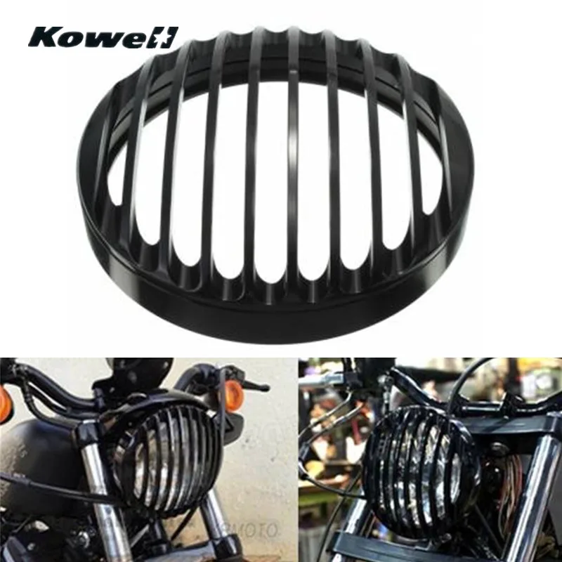 KOWELL Ретро гриль мотоциклетная фара крышка для Harley Davidson Sportster XL883 XL1200 2004 2014 лампы
