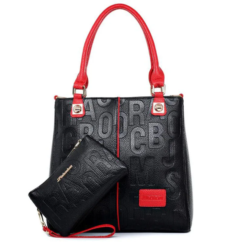

3Pcs/Sets Women Handbags Leather Shoulder Bags Female Large Capacity Casual Tote Bag Tassel Bucket Purses And Handbags Sac Femme