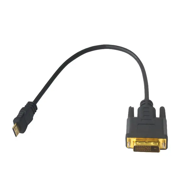 DANSPEED 30 см 11," позолоченный мини HDMI к DVI-D 24+ 1 Pin цифровой кабель для HDTV планшета lcd
