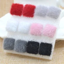 Новое поступление модные серьги в стиле бохо для женщин темперамент пушистые Геометрические Квадратные серьги аксессуары