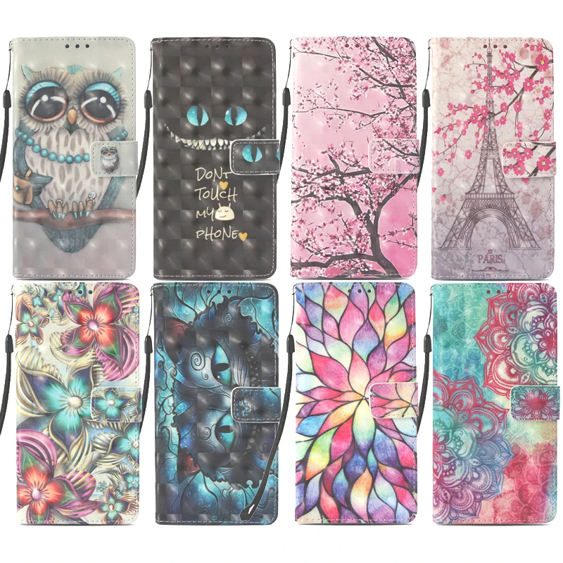 

3D Flamingo Leather Case Magnetic Flip Wallet Phone Soft TPU Silicone Cover Shell Coque Fundas for Samsung Galaxy Note 9 Cases