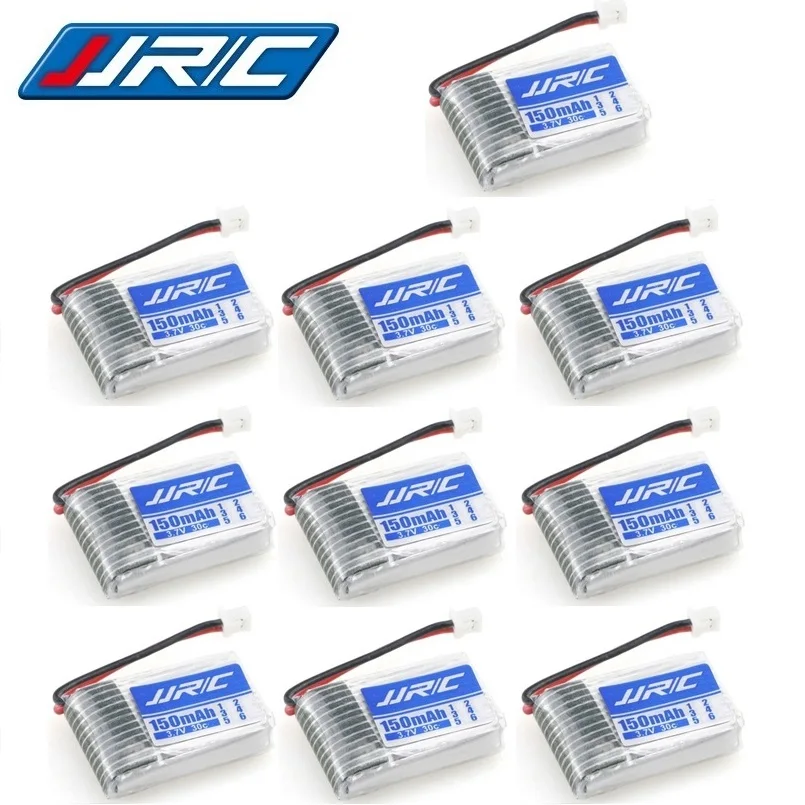 

10pcs/set JJRC H20 Original Battery 3.7V 150mAh For JJRC H20 Syma S8 M67 U839 RC Quadcopter Parts 3.7V Lipo Battery 150mAH 30C