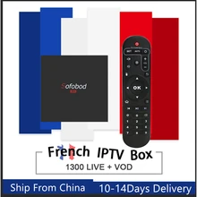 Sofobod Android 7.1 Smart TV Box&pro neo iptv subscription Europe France Beigium Arabic bein sport Android tv box iptv tv box