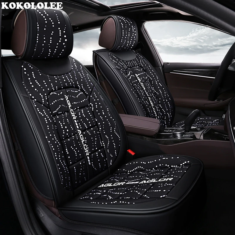 

KOKOLOLEE car seat cover for mercedes w203 w124 w202 mercedes w211w212 w245 cla gla s600 Automobiles seat covers car-styling