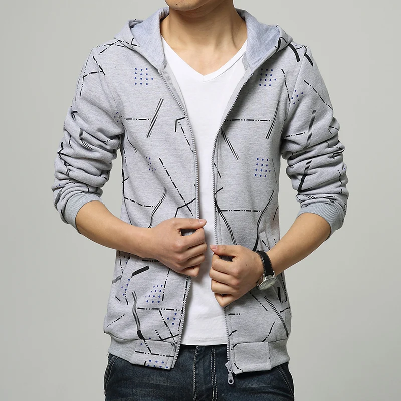 

Plus Size Men Hoodies Jacket Sports Casual Wear Zipper Hooded Sweatshirt Tops Male Long Sleeve Pullover Hoodie Coat Tracksuit