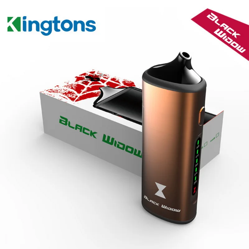 Kingtons Black Widow сухой травяной испаритель BLK 1600mah Vape ручка электронная сигарета черная Widow Nokiva камера травяной испаритель