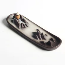 Горная пиковая лодка стиль курильница с обратным потоком керамическая курильница коническая палочка держатель курильница украшение интерьера Йога комната