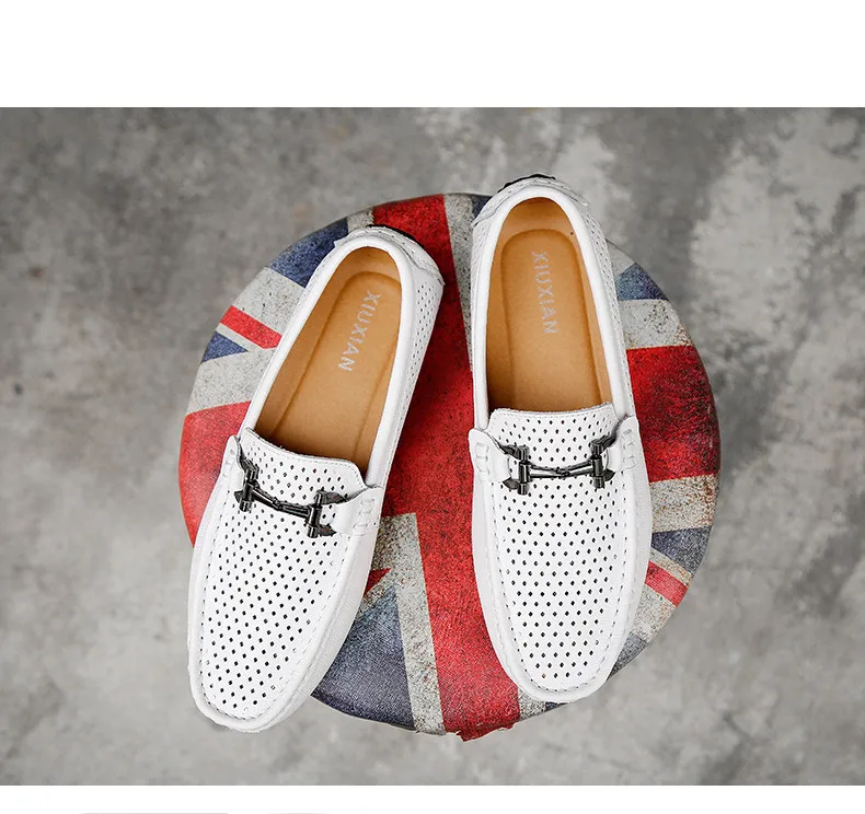 men leather loafers slip on driving shoes (10)