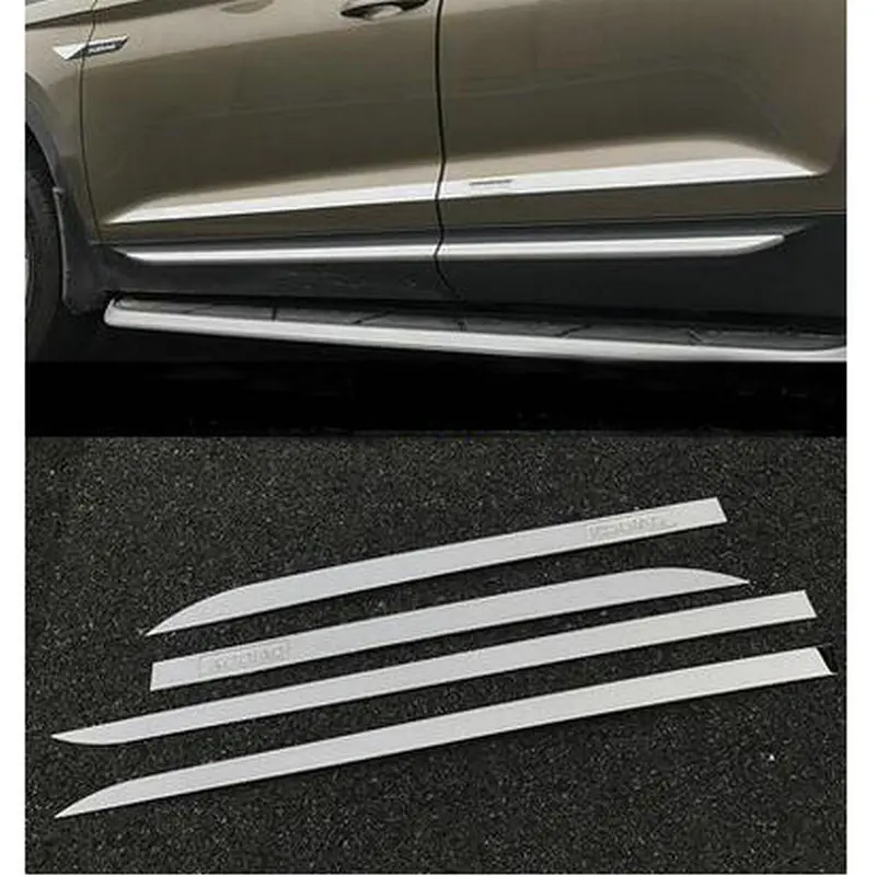 

Car Stainless Steel Body Door Side Molding Cover Trim For KODIAQ 2017