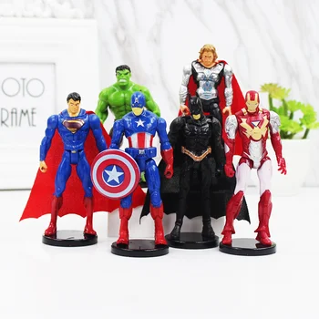 

Marvel Avengers superhero Infinity War Iron Man Hulk American Captain Superman Batman Thor Super Heroes Action Figures Toys