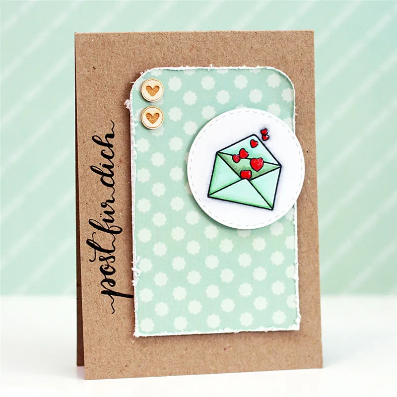 

Envelope Happy Mail Metal Cutting Dies for Scrapbooking New 2019 Die Cuts for Card Making Craft Dies Stitch Troqueles Stencil